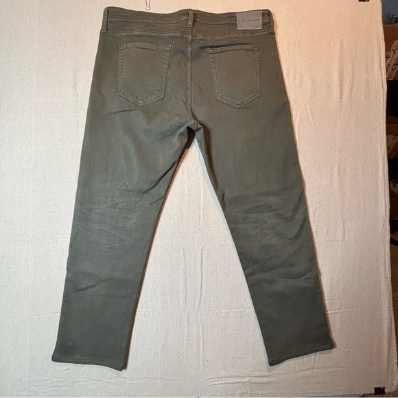 Adriano Goldschmied Jeans Mens Green AG ED The Tellis Modern Slim Denim 40x33 - Picture 3 of 8